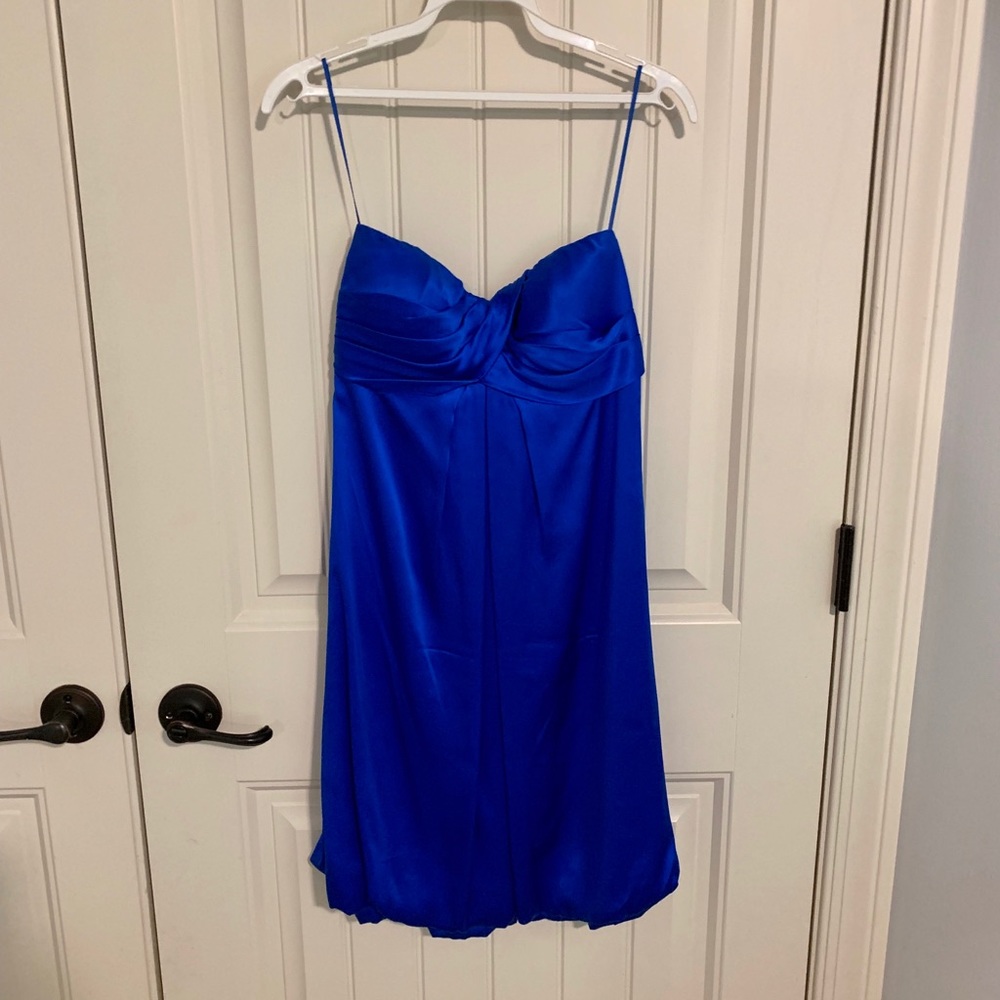 Royal blue cocktail dress